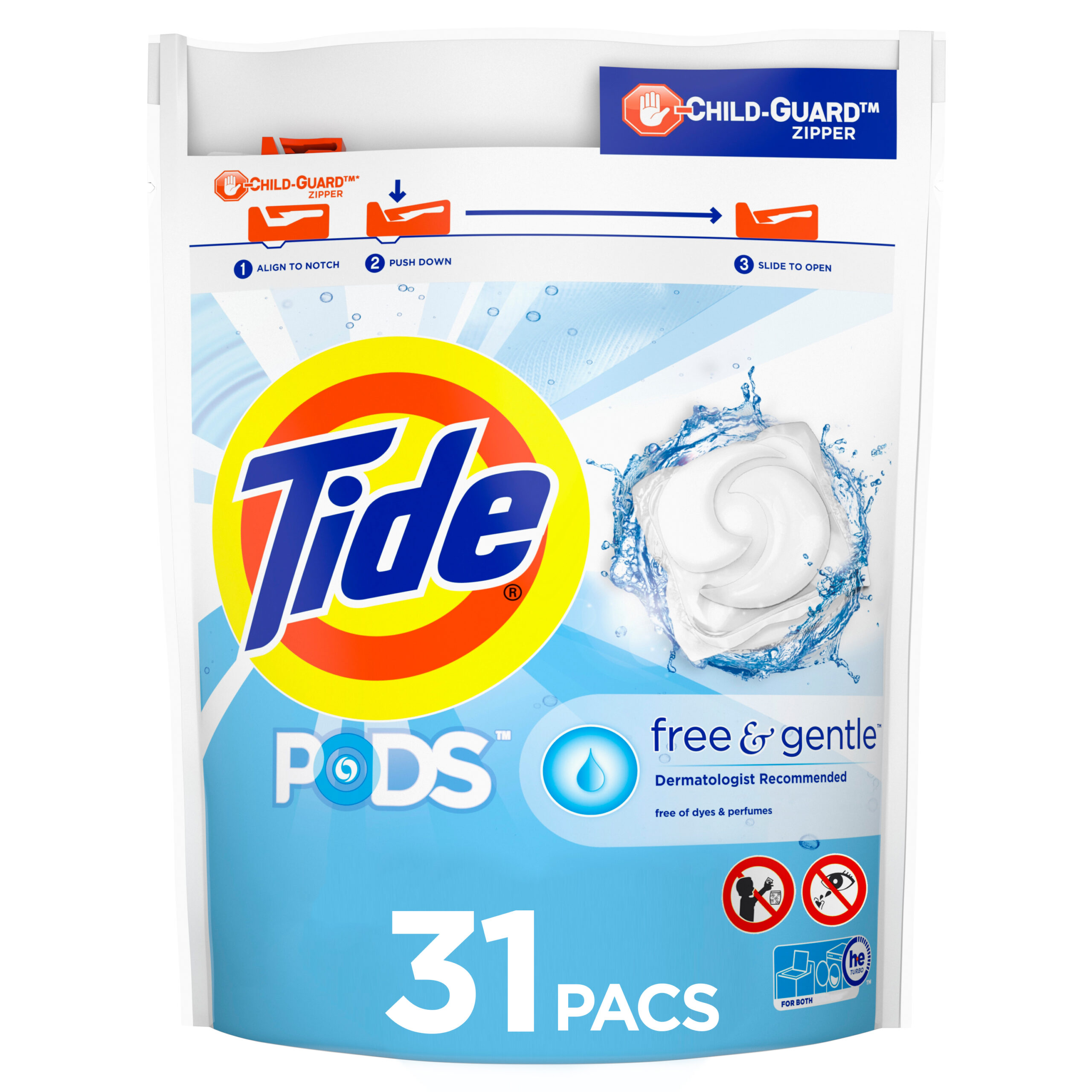 Tide Pods Free & Gentle 1-Pack 31-Count Scent Free High Efficiency Laundry Detergent Rona