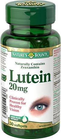 Nature's Bounty Lutein 20mg 30'S
