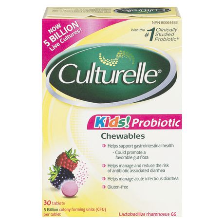 Culturelle Kids Daily Probiotic Chewables 30.0 CPL Antacids and Digestive Support