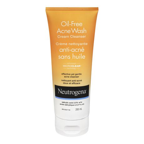 Neutrogena Oil-Free Acne Wash Cream Cleanser 200.0 ML Acne Treatments