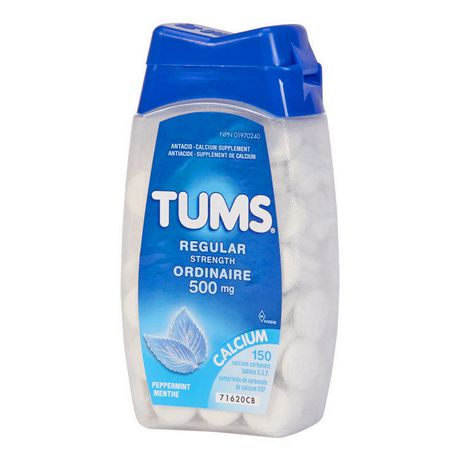 Tums Tums Regular Peppermint 150 Count 150.0 Count Antacids and Digestive Support