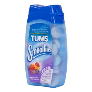 Tums Tums Extra Strength Smoothie Berry Fusion 60 Count 60.0 Count