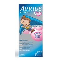 Aerius Aerius Kids, Allergy Medicine, 24-Hour Non-Drowsy Relief Syrup, 15 Symptoms, Bubble Gum Flavour, 100 ML 100.0 ML Antihistamines