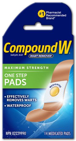 Compound Women Compound Women Maximum Strength One Step Invisible Pads 14.0 Ea Corn and Wart Removers