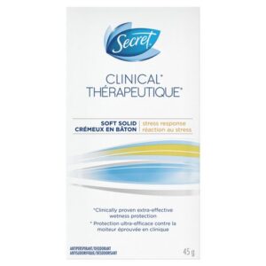 Secret Secret Clinical Antiperspirant and Deodorant Soft Solid, Stress Response, 45g 45.0 G