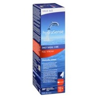 Hydrasense HydraSense Full Stream Nasal Spray, Daily Nasal Care, Fast Relief of Nasal Congestion, 100% Natural Source Seawater, Preservative-Free, 210 Nasal Rinses, Sprays and Strips
