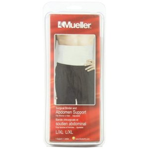 Mueller Sports Medicine Surgical Binder & Abdomen Support White, Large-XL 6049