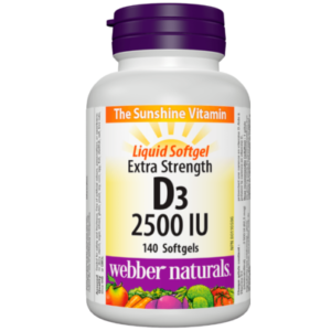 Webber Naturals Vitamin D3 2,500 IU Extra Strength