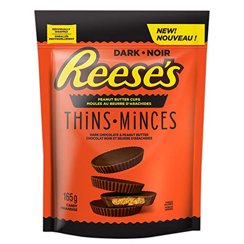 Reese's Thins Peanut Butter Cups Dark Chocolate, 165g/5.8 Oz.,