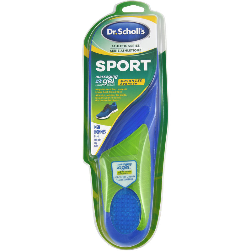 Dr. Scholl’s Dr. Scholl’s Athletic Series Sport Insoles, Men’s, Sizes 8-14 1.0 Count Insoles, Arch and Heel Supports