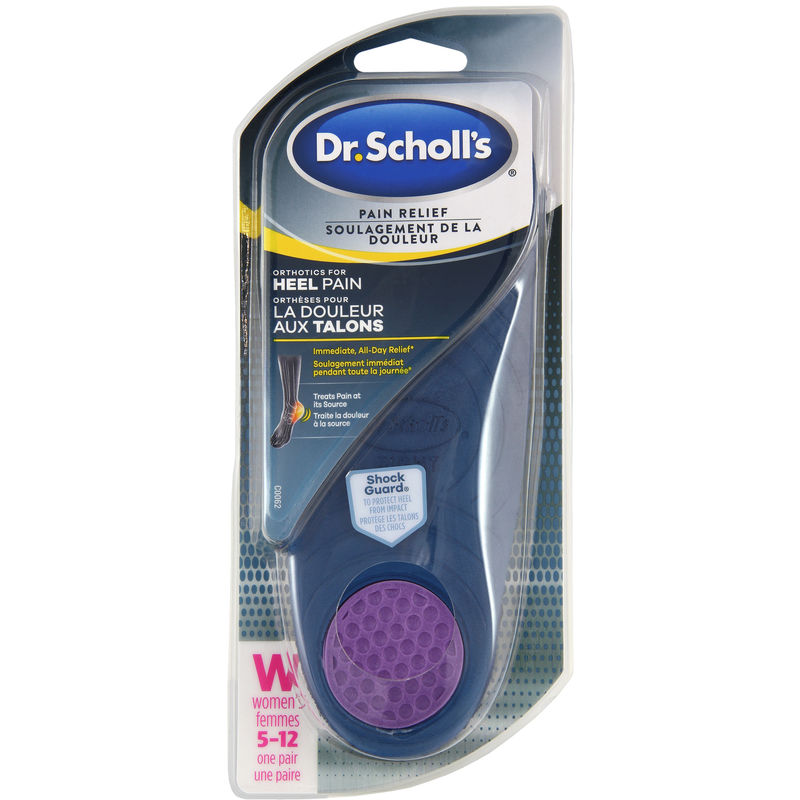 Dr. Scholl’s Dr. Scholl’s Pain Relief Orthotics for Heel Pain, Women’s, Sizes 5-12 1.0 Count Insoles, Arch and Heel Supports