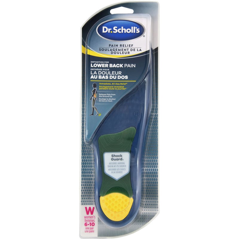 Dr. Scholl’s Dr. Scholl’s Pain Relief Orthotics for Lower Back Pain, Women’s, Sizes 6-10 1.0 Count Insoles, Arch and Heel Supports