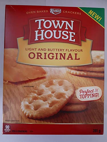 Keebler Town House Original Cracker, Light & Buttery, 391g/13.8oz, Snacks