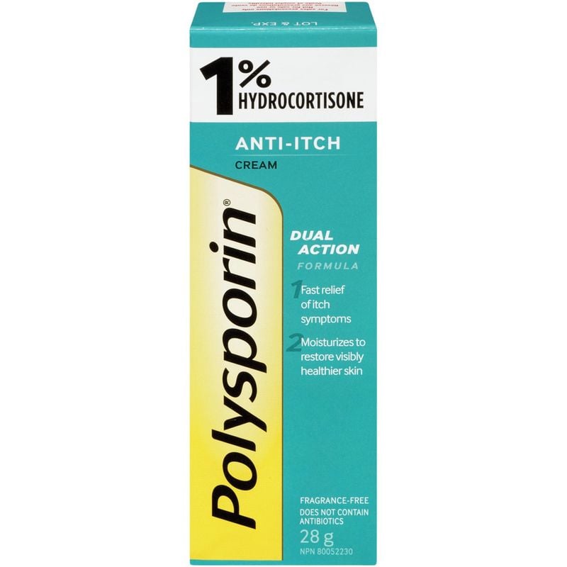 Polysporin 1 Hydrocortisone Anti Itch Cream 28 G 28.0 G CTC Health