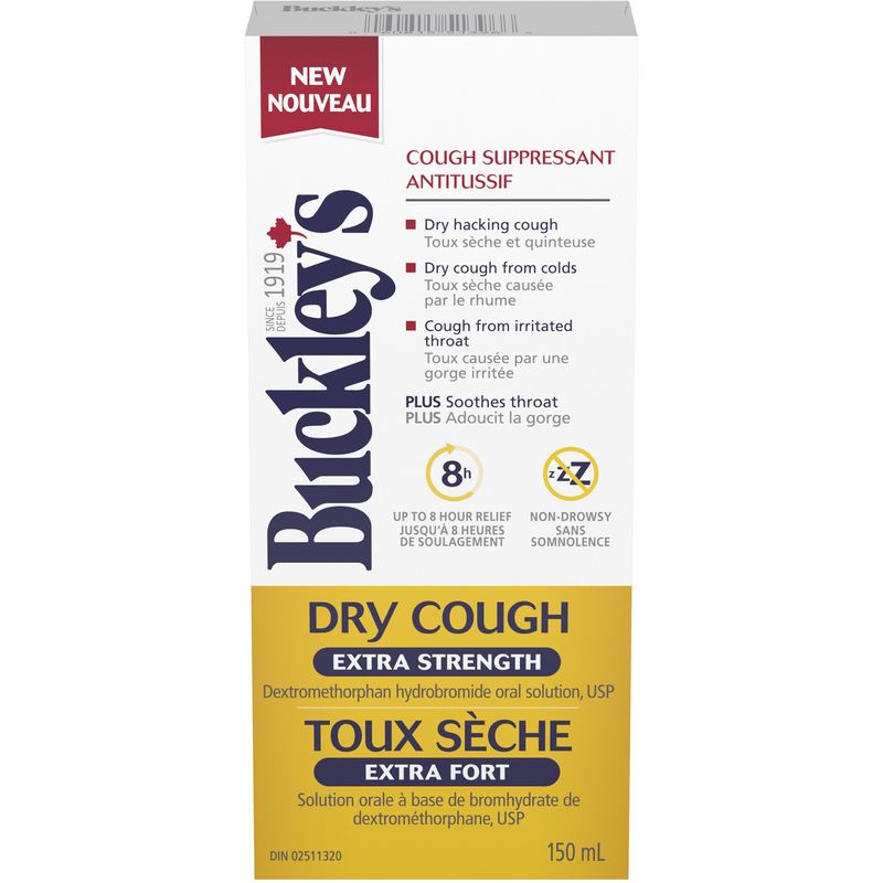 Buckley’s Dry Cough Extra Strength Syrup Cough, Cold and Flu Treatments