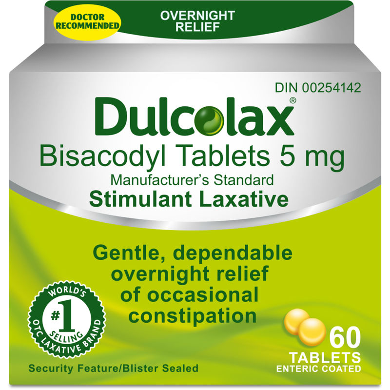 Dulcolax Dulcolax Tablets 5mg 60ct 5.0 Mg Laxatives, Fibre and Anti-Diarrheals