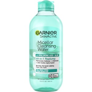 Garnier SkinActive Micellar Hyaluronic Acid Replumping Cleansing Water, 13.53 Oz