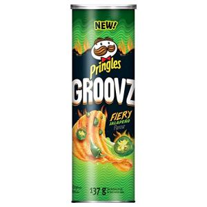 Pringles Groovz Fiery Jalapeno Potato Chips, 137g/4.8 Oz.,