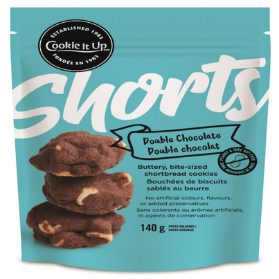 Cookie It up Double Chocolate Shorts Snacks