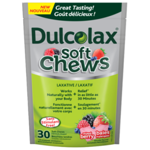 Dulcolax Dulcolax Soft Chews, Mixed Berry, Dependable, Predictable, and Gentle, Laxatives for Fast Relief of Occasional Constipation, Stimulant-Free,