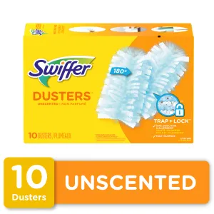 Swiffer Dust Lock Fiber Refill Dusters, Unscented, 10/Box - 21459BX