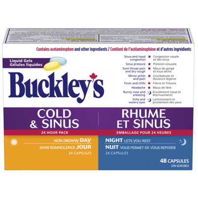 Buckley’s Cold & Sinus 24 Hour Pack Cough, Cold and Flu Treatments
