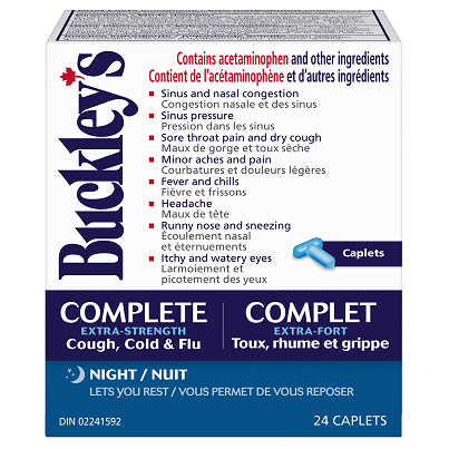 Buckley’s Complete Extra Strength Cough, Cold & Flu Nighttime Cough, Cold and Flu Treatments