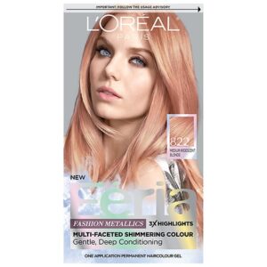 L'oral Paris Feria Fashion Metallics Hair Color in Medium Iridescent Blonde