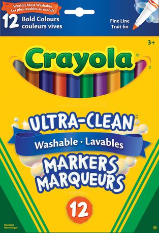 Crayola - Marqueur à Pointe Fine, Paq./12, Paquet De 12