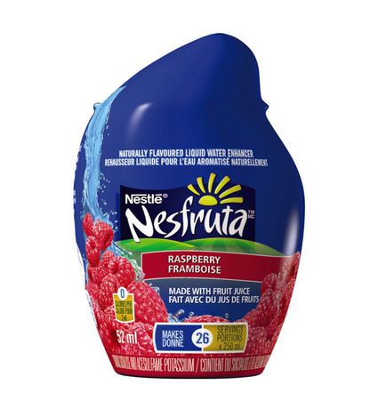 Nesfruta Liquid Water Enhancer, Raspberry Flavour, 52ml bottle (12ct.) Beverages