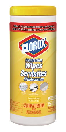 Clorox Disinfecting Wipes Lemon Fresh 35sheet Cleaners, Disinfectants and Supplies