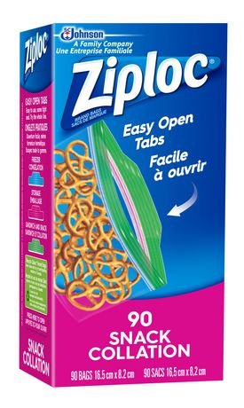 Sacs  Fermeture  Glissire Ziploc Snack Bags Avec Fermeture  Glissire Facile  Ouvrir 90 Sacs Kitchen And Dining
