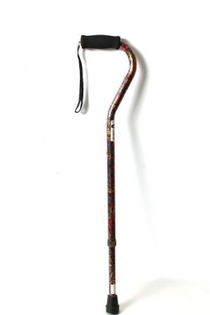 Mansfield Unisex Cane - Bronze Paisley - Hypalon Handle W/Strap