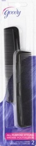 Goody Men's Pocket Comb, Black, 2 Count
