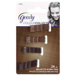 Goody Colour Collection Metallic Brown Bobby Pins, Small, 26 Pcs