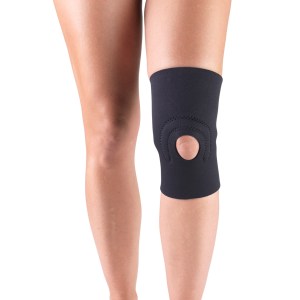 Champion Neoprene Knee Support with Hor-Shu Pad, Black, Medium