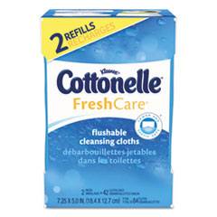 Cottonelle Fresh Care Flushable Cleansing Cloths, 3-3/4 X 5-1/2, 84/Pack – 35970 Hand Sanitizers and Wipes