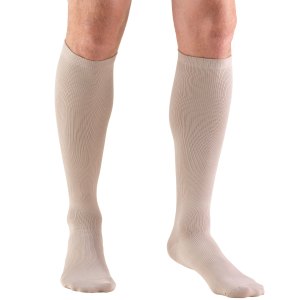 Truform Men's Socks, Knee High, Dress Style: 15-20 MmHg, Tan, Large