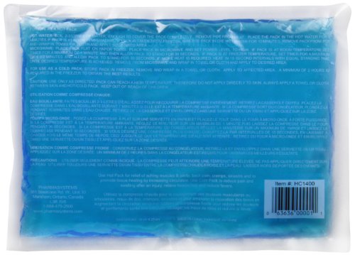 PharmaSystems Hot or Cold Flexible Compress Gel Pack, 9-Inch X 6-Inch Hot cold Therapy