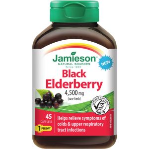 Jamieson Black Elderberry 4500mg 45 Capsules