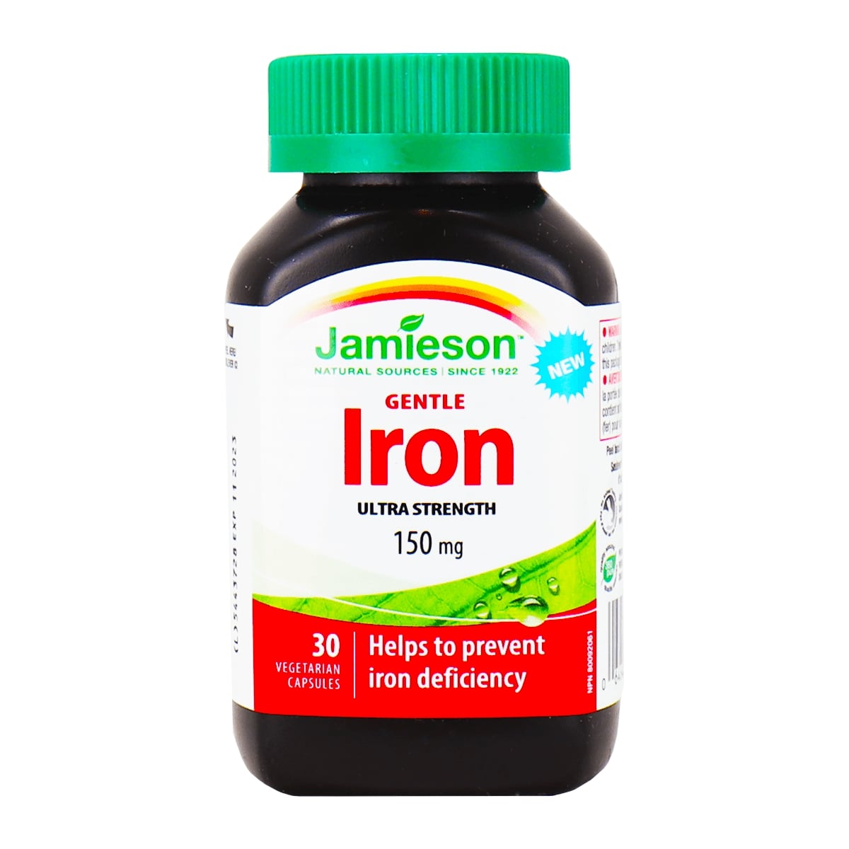 Jamieson Ultra Strength Gentle Iron 150mg 30 Capsules - CTC Health