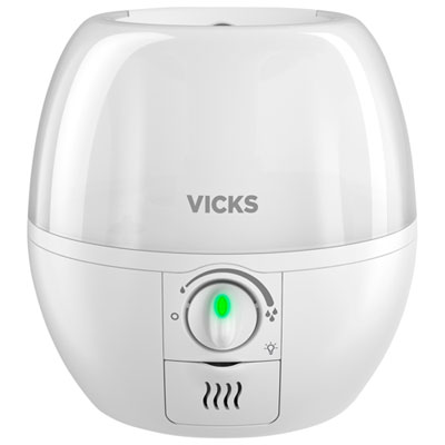 Vicks Sleepytime 3-in-1 Ultrasonic Cool Mist Humidifier – White Air Purifiers and Humidifiers