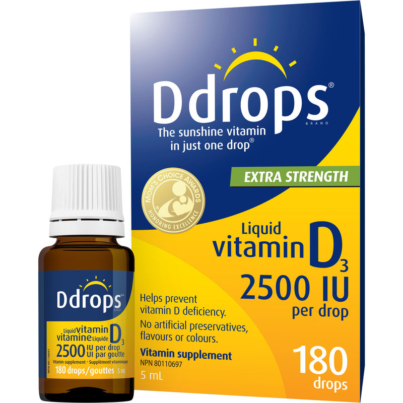 Ddrops Ddrops Adult 2500 IU Vitamin D3, 180 Drops 180.0 ML Vitamins And Minerals