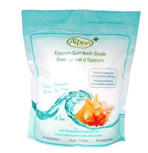 Alpen Secrets Epsom Bath Soak, Ocean Breeze, 56 Ounce