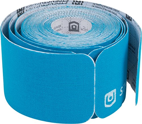 StrengthTape Kinesiology Tape, Precut Roll, 5M, Light Blue, Premium Kinesio Tape That Provides Support and Stability During Sports Orthopedic