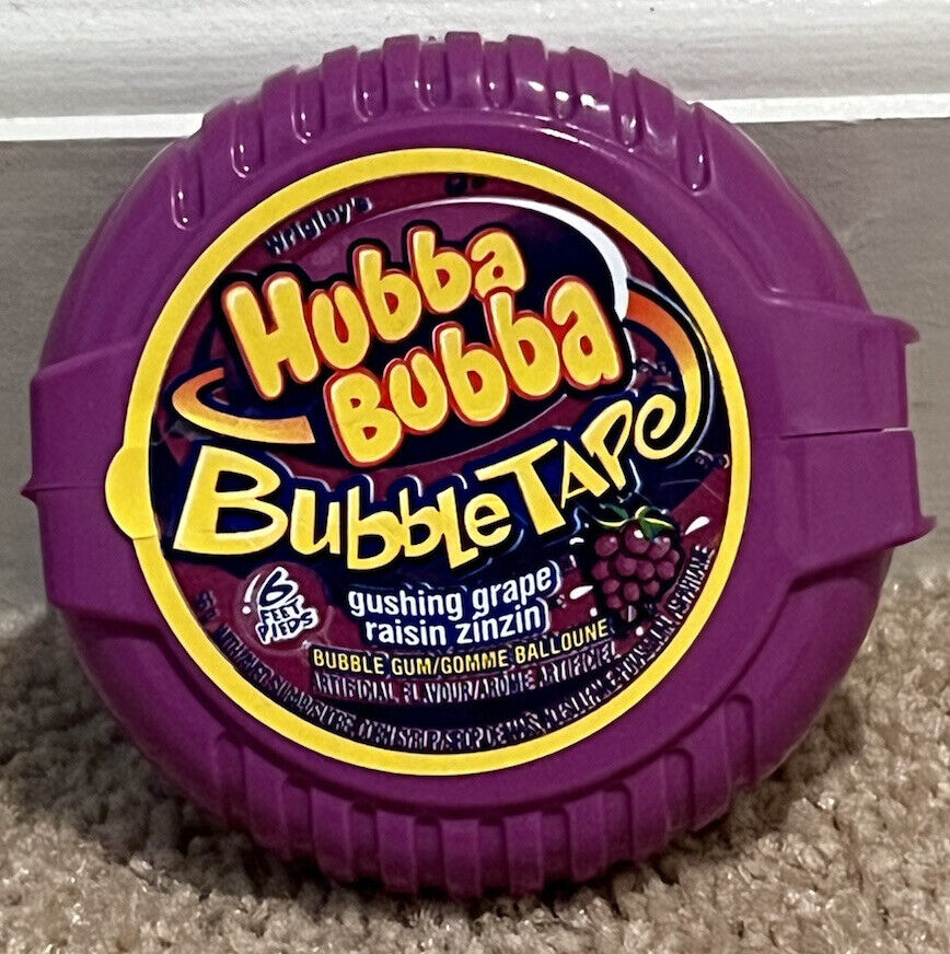 Hubba Bubba Gum Grape Awesome Original Bubble Gum Tape, 2 Ounce Gum