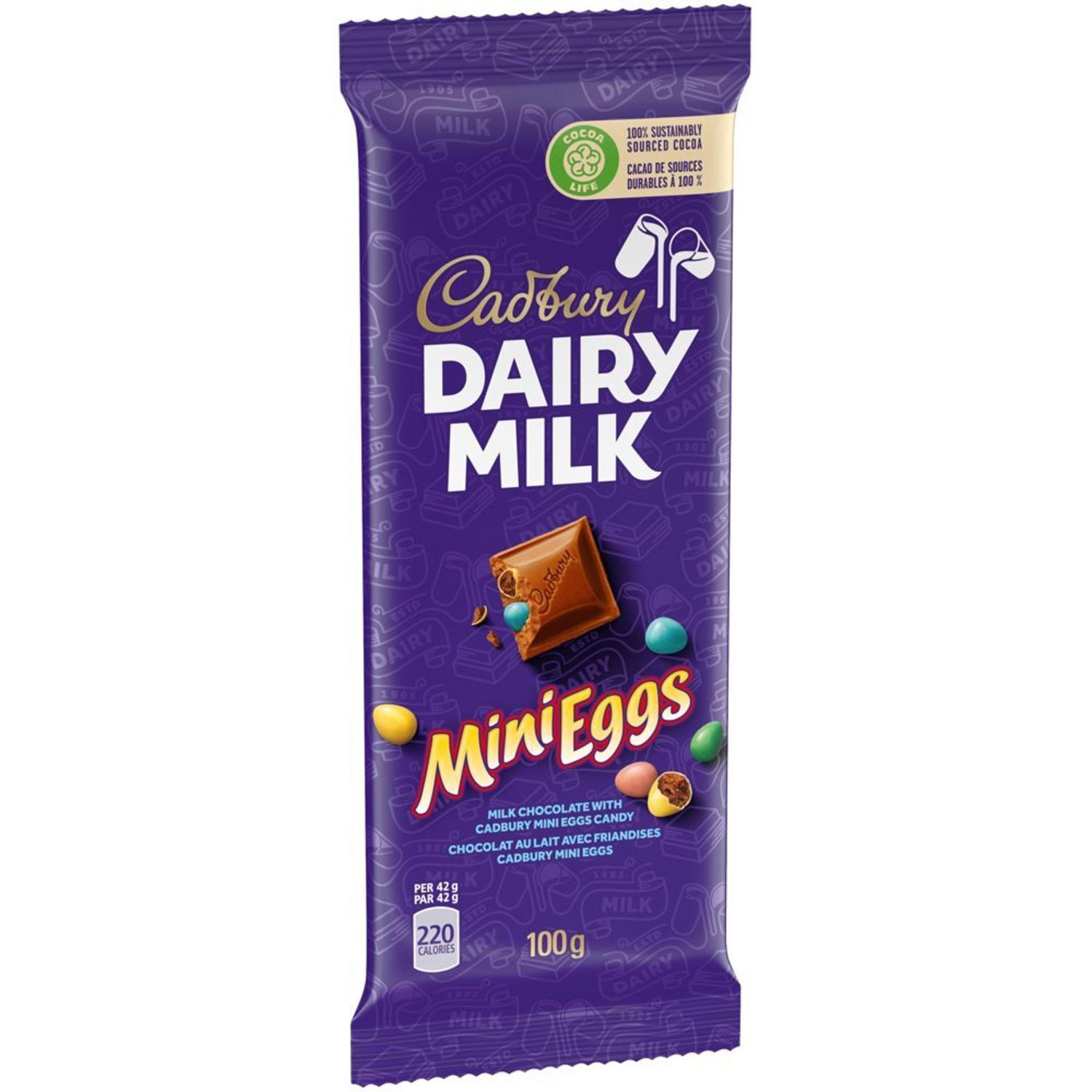 Cadbury Dairy Milk Chocolate with Mini Eggs Candy Bar 100g Each-Free Shipp Candy