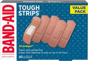 Band-Aid Tough-Strips Adhesive Bandages 60.0 Ea