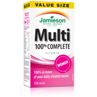 Jamieson 100% Complete Multivitamin Women 150 Caplets Vitamins And Minerals