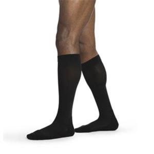 Sigvaris -852CMSM99 Mens Daily Comfort Calf High Socks, Black - Medium Short